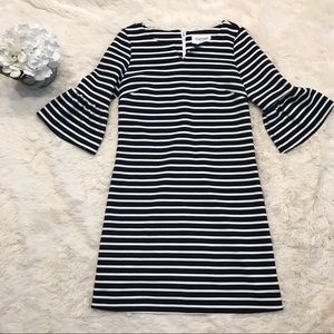 Elizabeth McKay Navy and White Stripe Dress